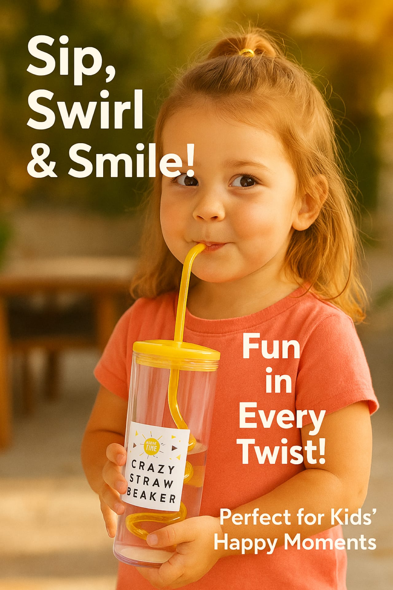 Crazy Straw Beaker – Sip with a Twist!
