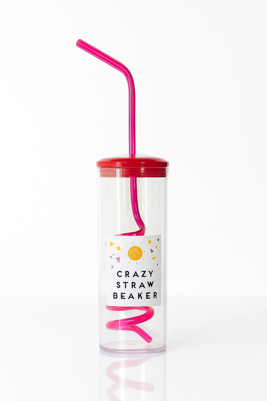 Crazy Straw Beaker – Sip with a Twist!