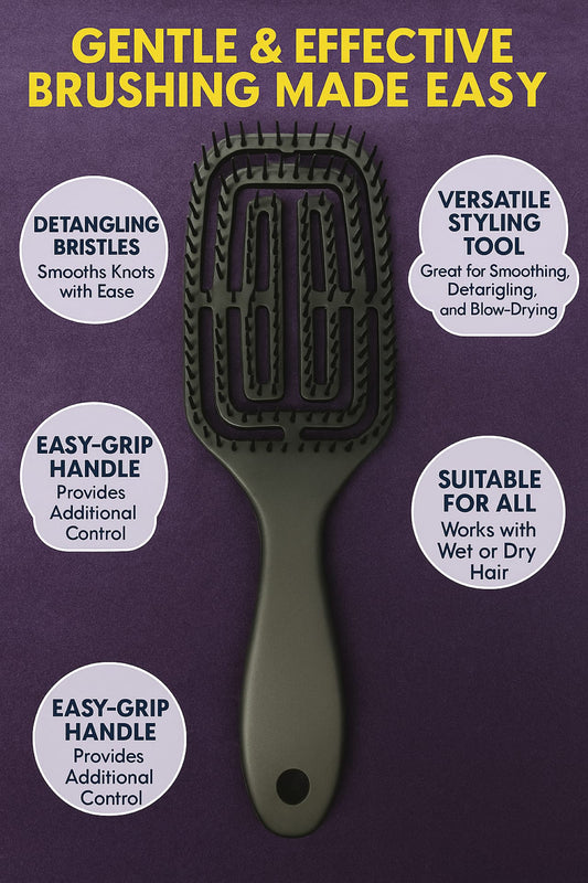Smooth & Style: Vented Paddle Hair Brush