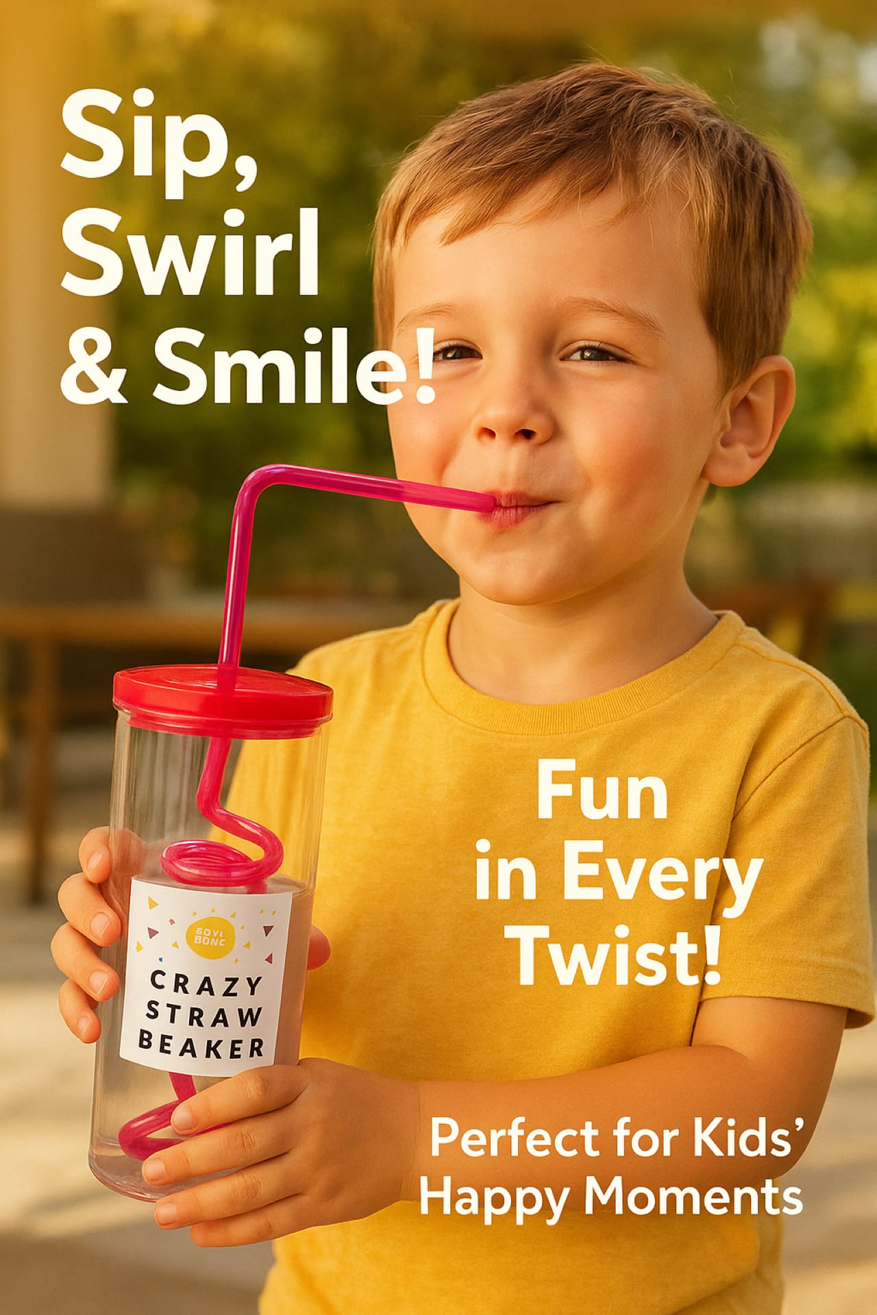 Crazy Straw Beaker – Sip with a Twist!