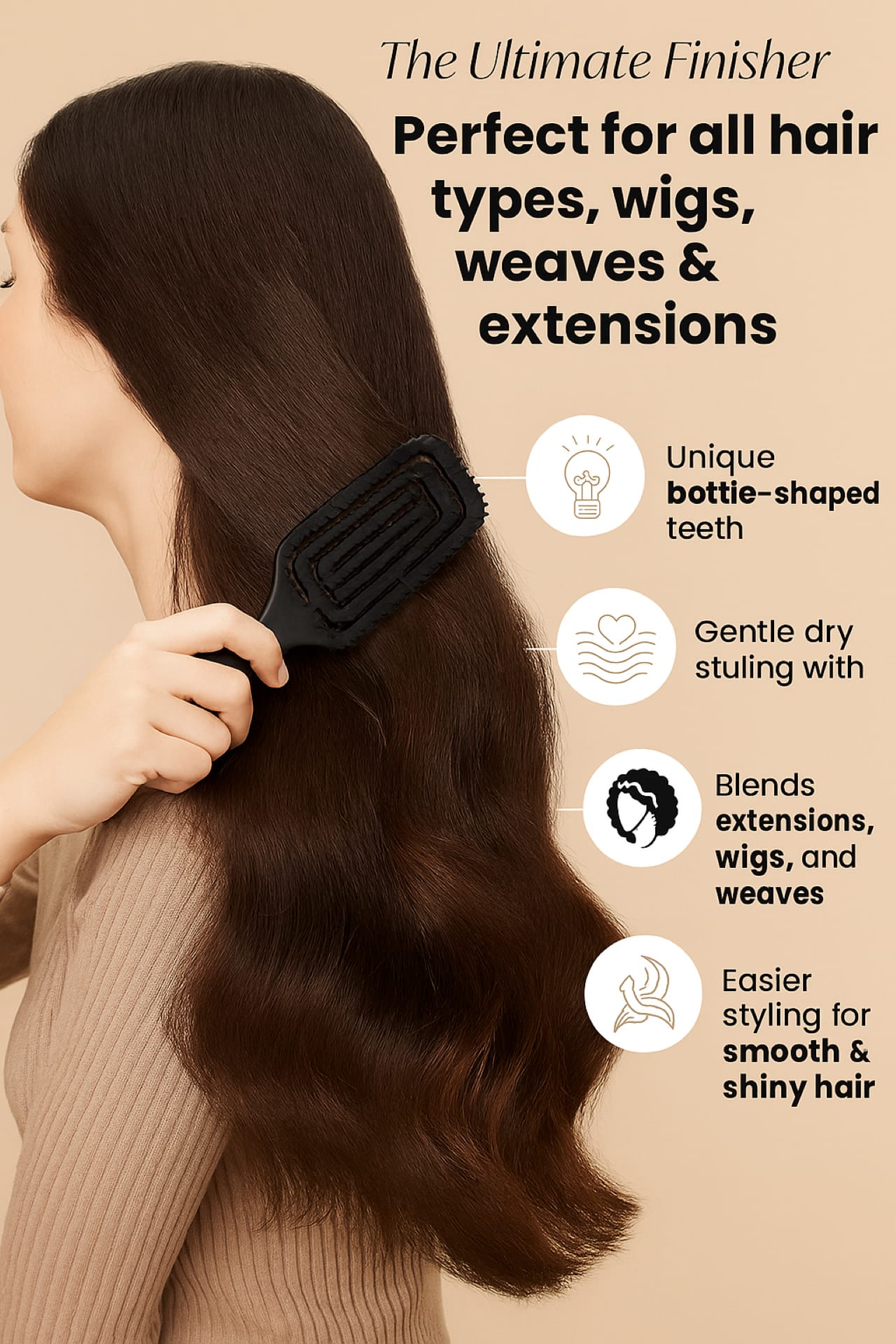 Smooth & Style: Vented Paddle Hair Brush